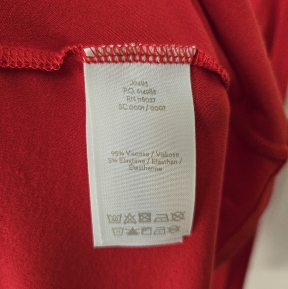 (Tall) NWT Boden Abigail Red Long Sleeve Jersey Dress Sz 6L - Picture 15 of 16